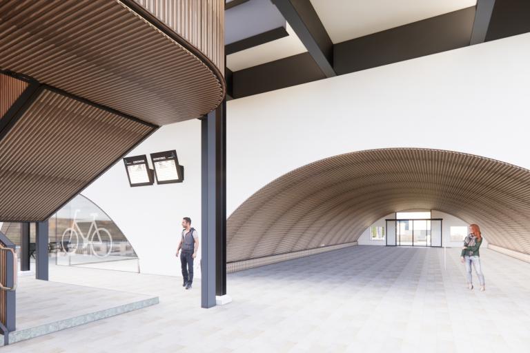 Artist impression of improved station undercroft