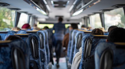 Inside of coach 