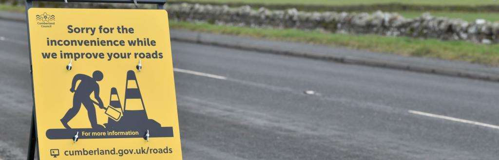 Image of a road closure sign