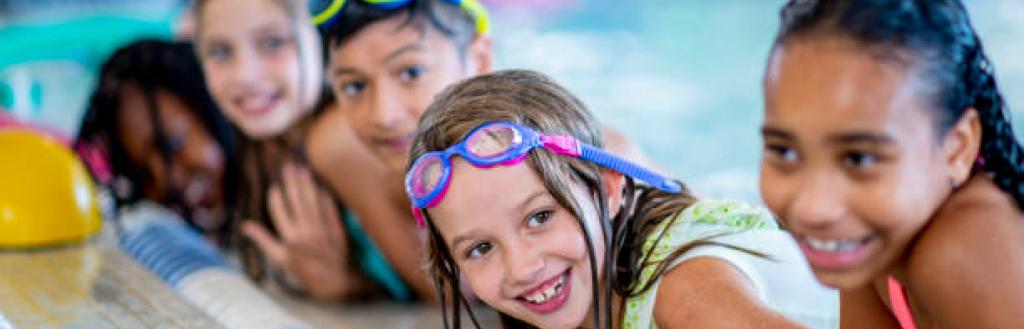 Children swimming