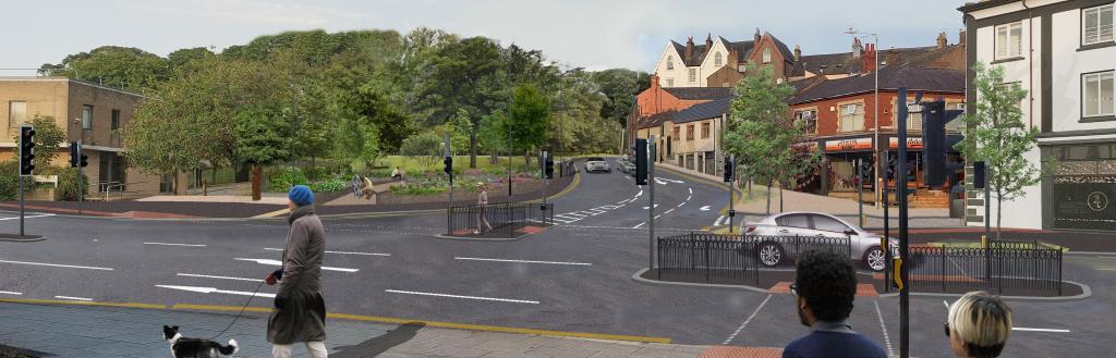 Artist impression of how Ramsay Brow will look when the work is completed