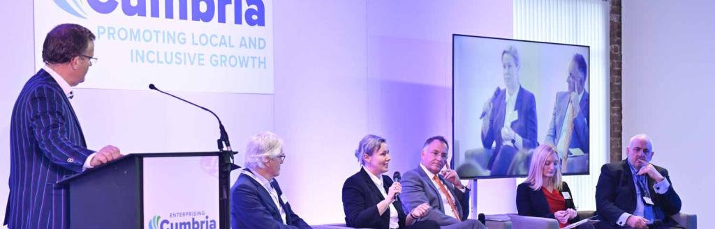 Panelists at the Enterprising Cumbria Summit