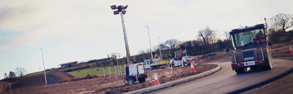 Surfacing works taking place on Dalston Road